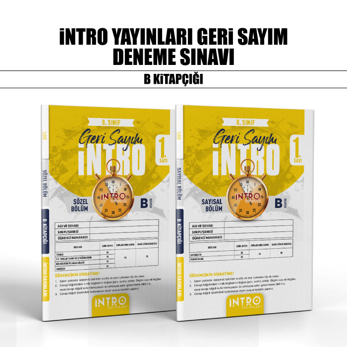 GERİ SAYIM İNTRO 08.SINIF DNM KLB SY/SZ 1-B - 26